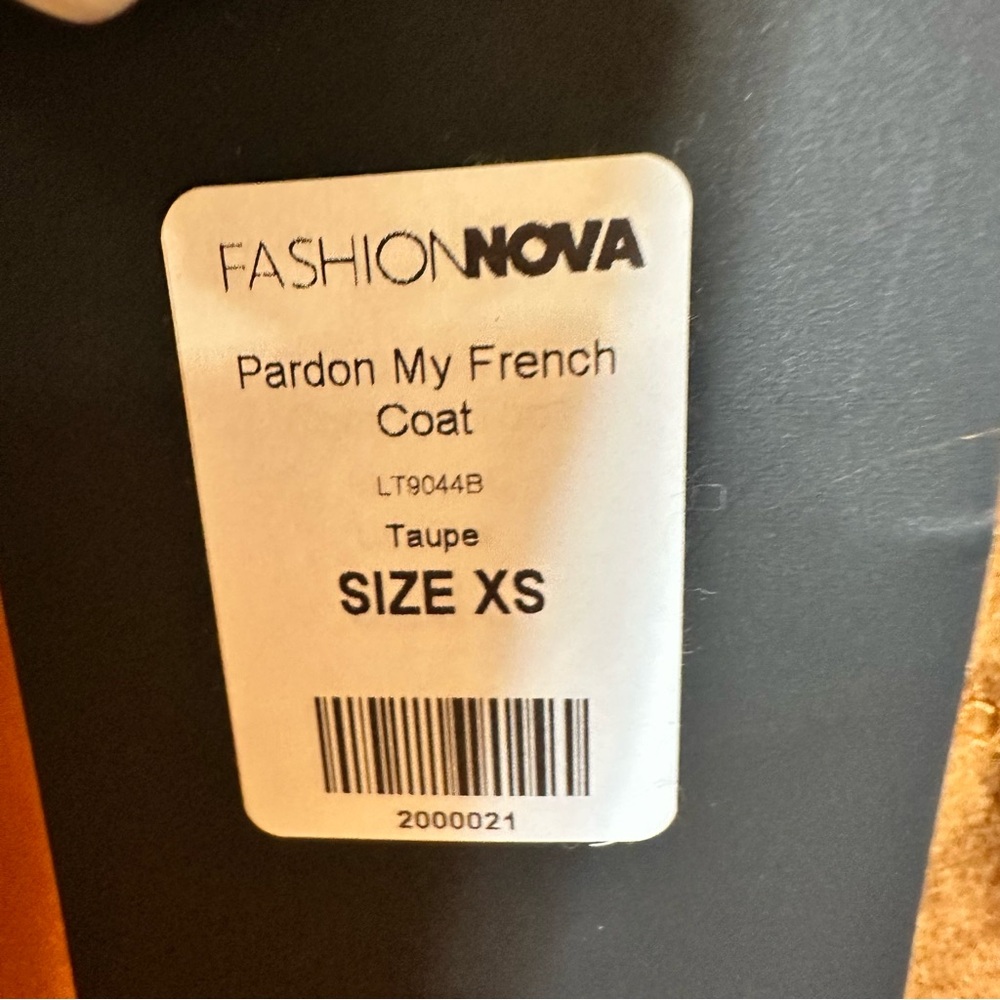 Fashion Nova “Pardon My French” Faux Fur Trim Coat - Picture 13 of 13